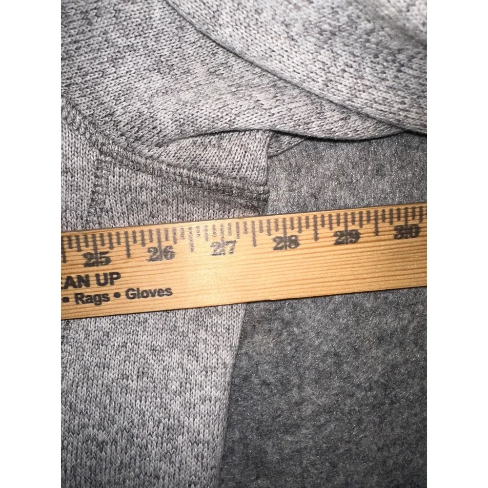 Eddie Bauer‎ Mens 2XL Gray Speckled Fleece 1/4 Zip Pullover Sweater - Picture 3 of 6